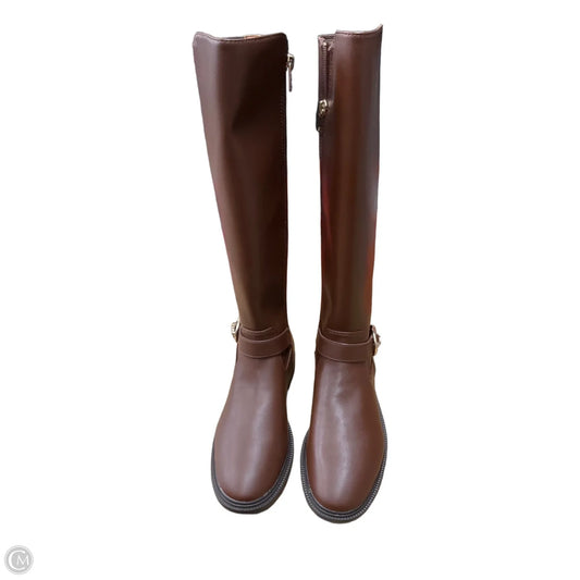 Boots Designer By Coach In Brown, Size: 7