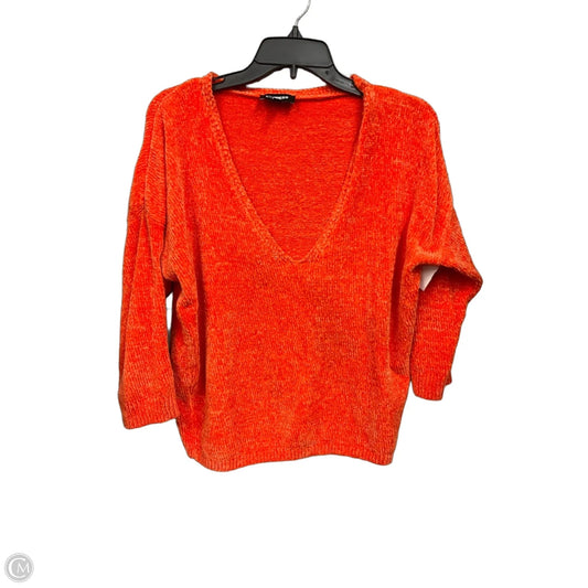 Top 3/4 Sleeve By Express In Orange, Size: M