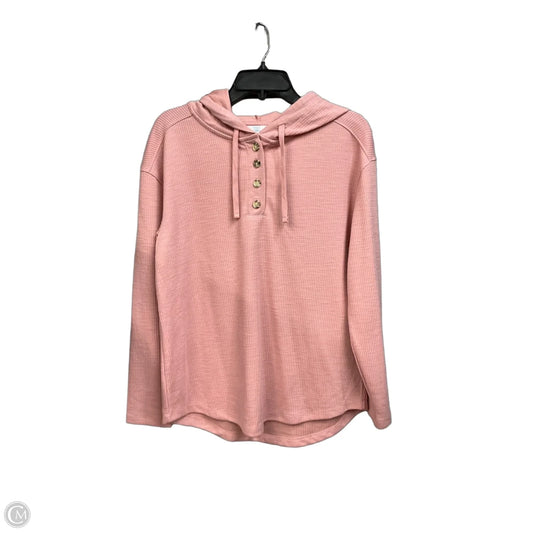 Top Long Sleeve By Time And Tru In Pink, Size: M