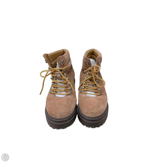 Boots Ankle Heels By Marc Fisher In Brown, Size: 9