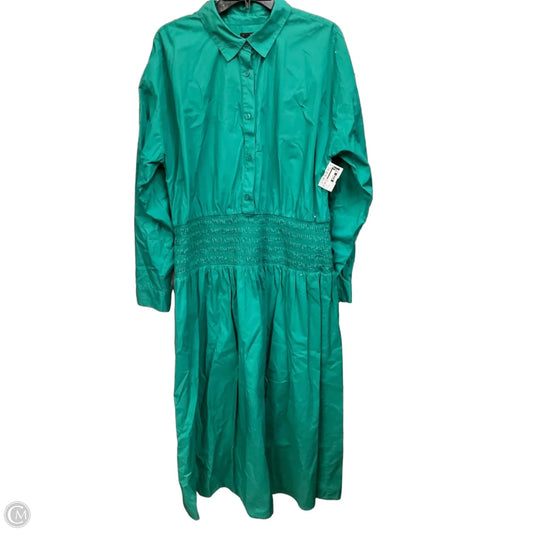 Dress Casual Maxi By Ann Taylor In Green, Size: Xl