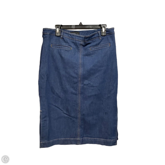 Skirt Midi By Talbots In Blue Denim, Size: 14p
