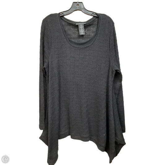 Top Long Sleeve By Grace Elements In Black, Size: Xxl