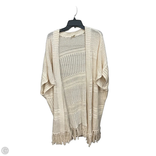 Sweater Cardigan By Good Hart In Cream, Size: M