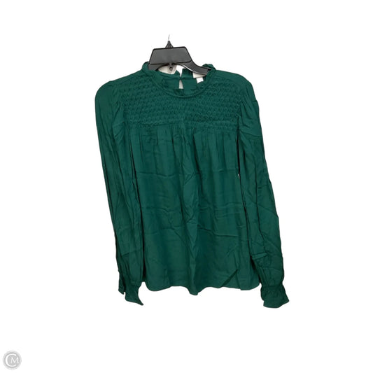 Top Long Sleeve By A New Day In Green, Size: M