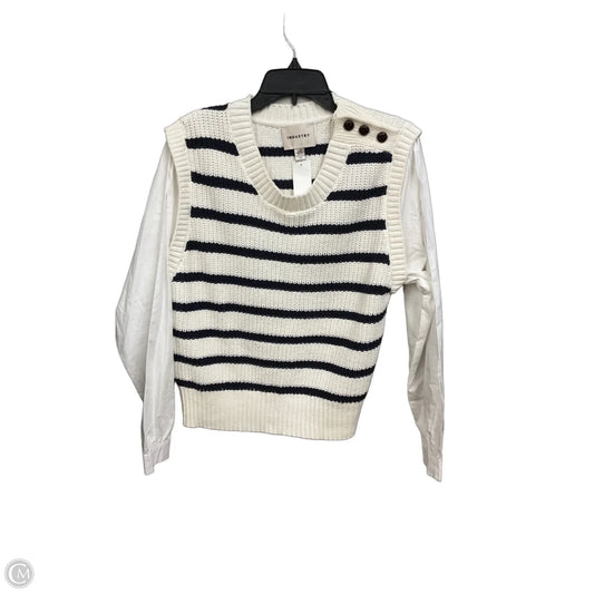 Top Long Sleeve By Industry In Striped Pattern, Size: L