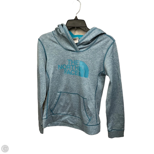 Athletic Top Long Sleeve Hoodie By The North Face In Blue, Size: M