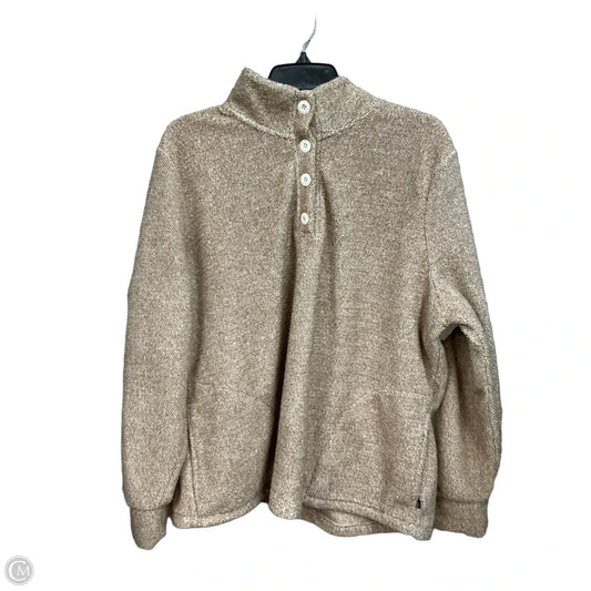 Top Long Sleeve By Eddie Bauer In Tan, Size: Xl