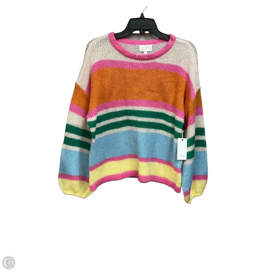 Sweater By Clothes Mentor In Striped Pattern, Size: M