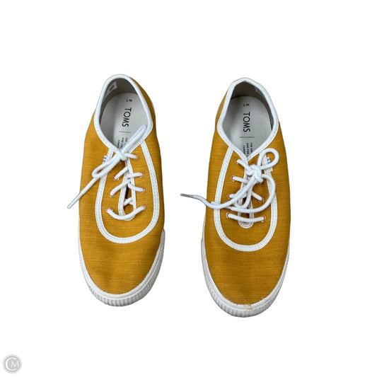 Shoes Flats By Toms In Yellow, Size: 7