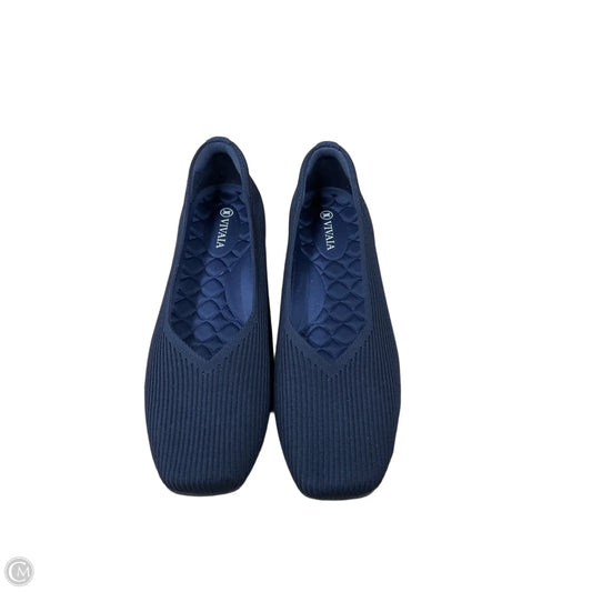 Shoes Flats By Vivaia In Navy, Size: 9.5
