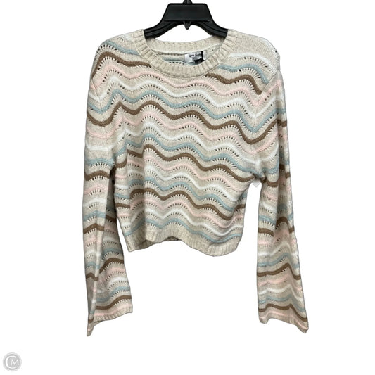 Sweater By Clothes Mentor In Striped Pattern, Size: M