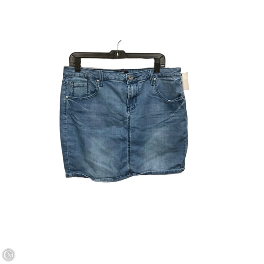 Skirt Mini & Short By Easel In Blue Denim, Size: 14