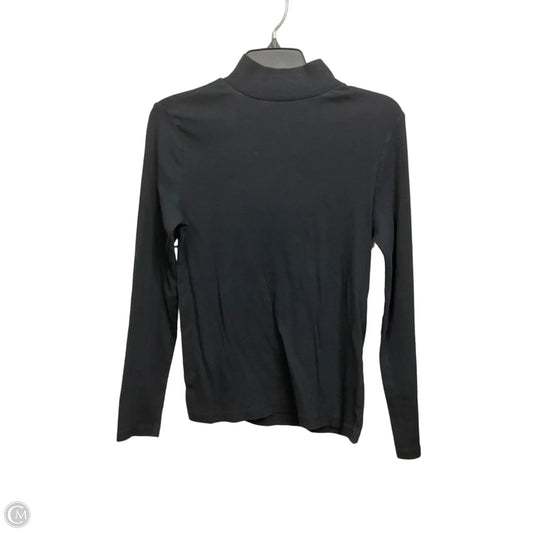 Top Long Sleeve Basic By Loft In Black, Size: L
