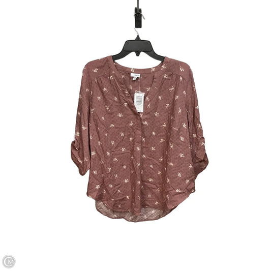 Top 3/4 Sleeve By Torrid In Mauve, Size: L