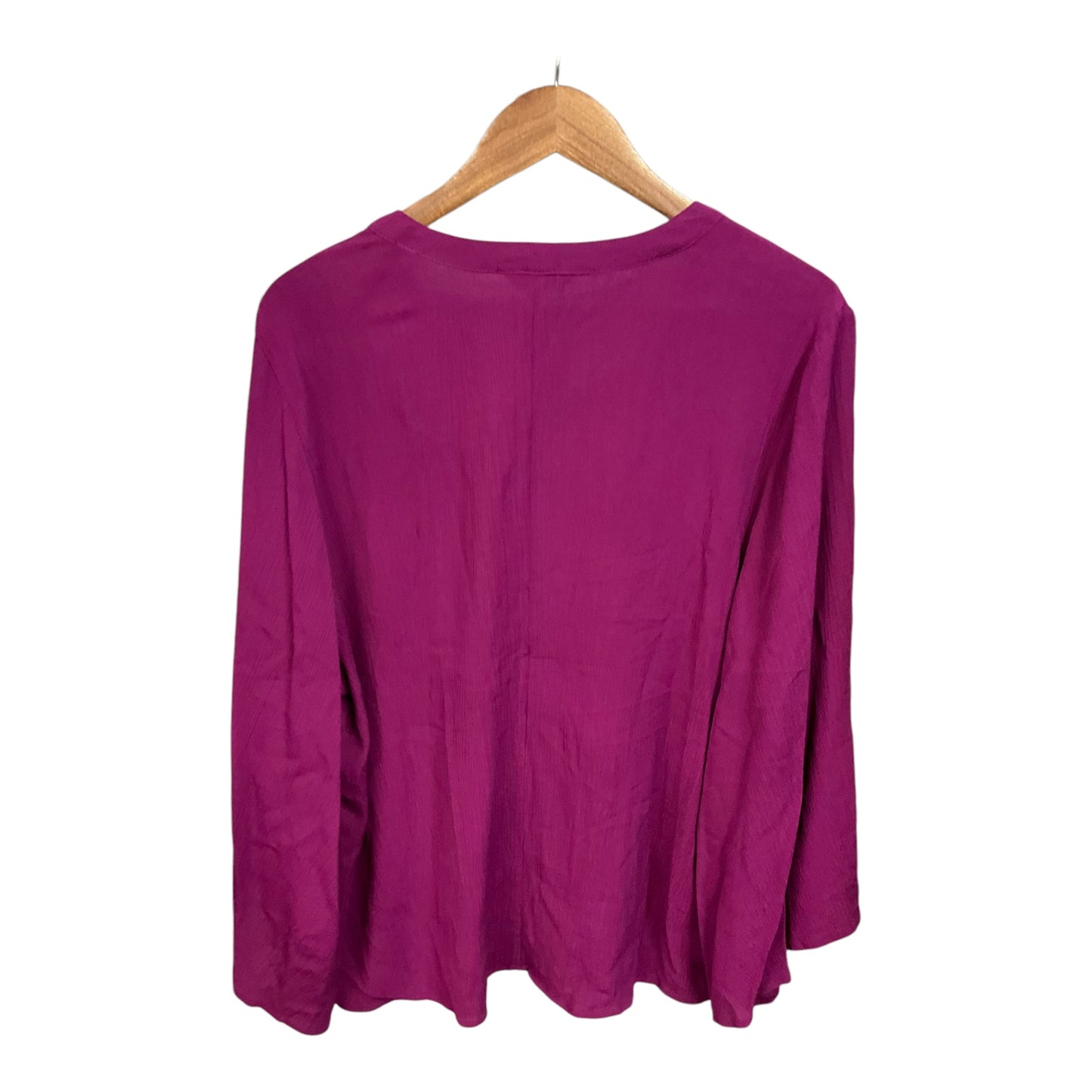 Top Long Sleeve By Frye And Co In Purple, Size: Xl