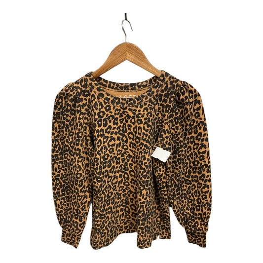 Top Long Sleeve By Loft In Animal Print, Size: Xs