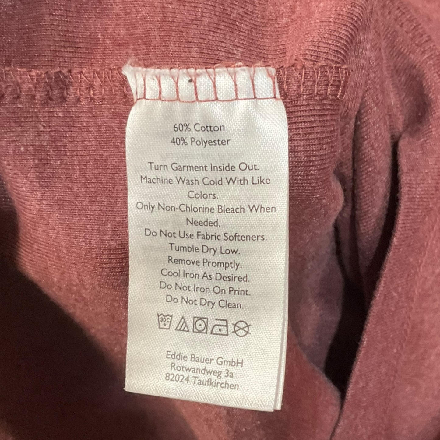 Top Long Sleeve By Eddie Bauer In Red, Size: S