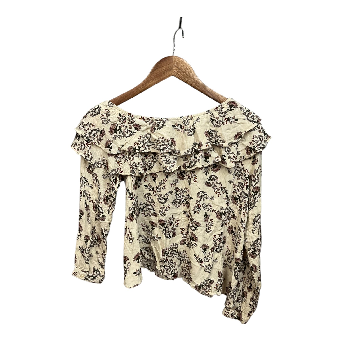 Top Long Sleeve By Loveriche In Floral Print, Size: L