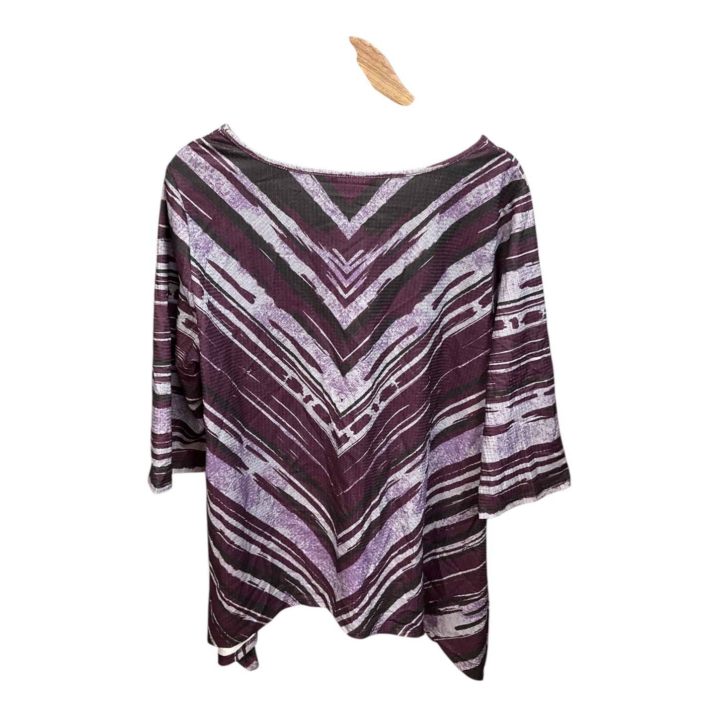 Top Short Sleeve By Clothes Mentor In Purple, Size: 1x