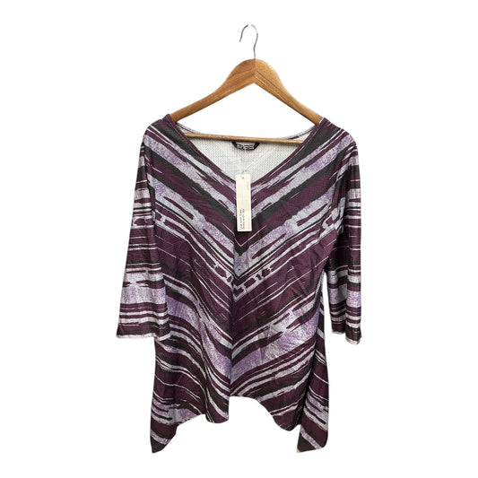 Top Short Sleeve By Clothes Mentor In Purple, Size: 1x