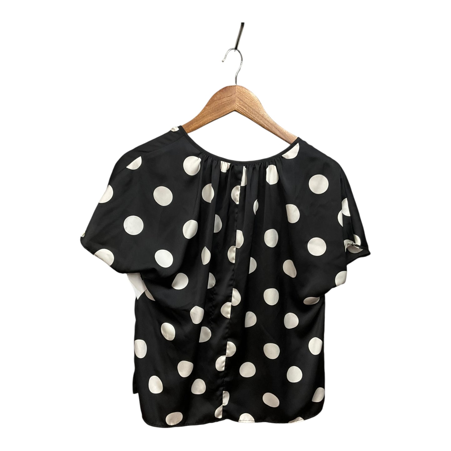 Top Short Sleeve By Banana Republic In Polkadot Pattern, Size: S