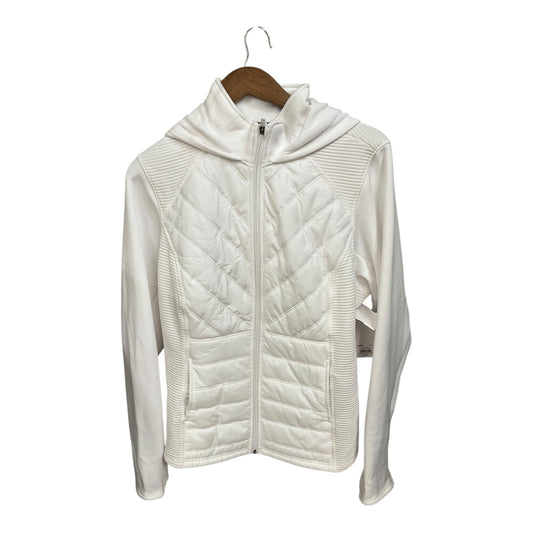 Athletic Jacket By Tek Gear In White, Size: 1x