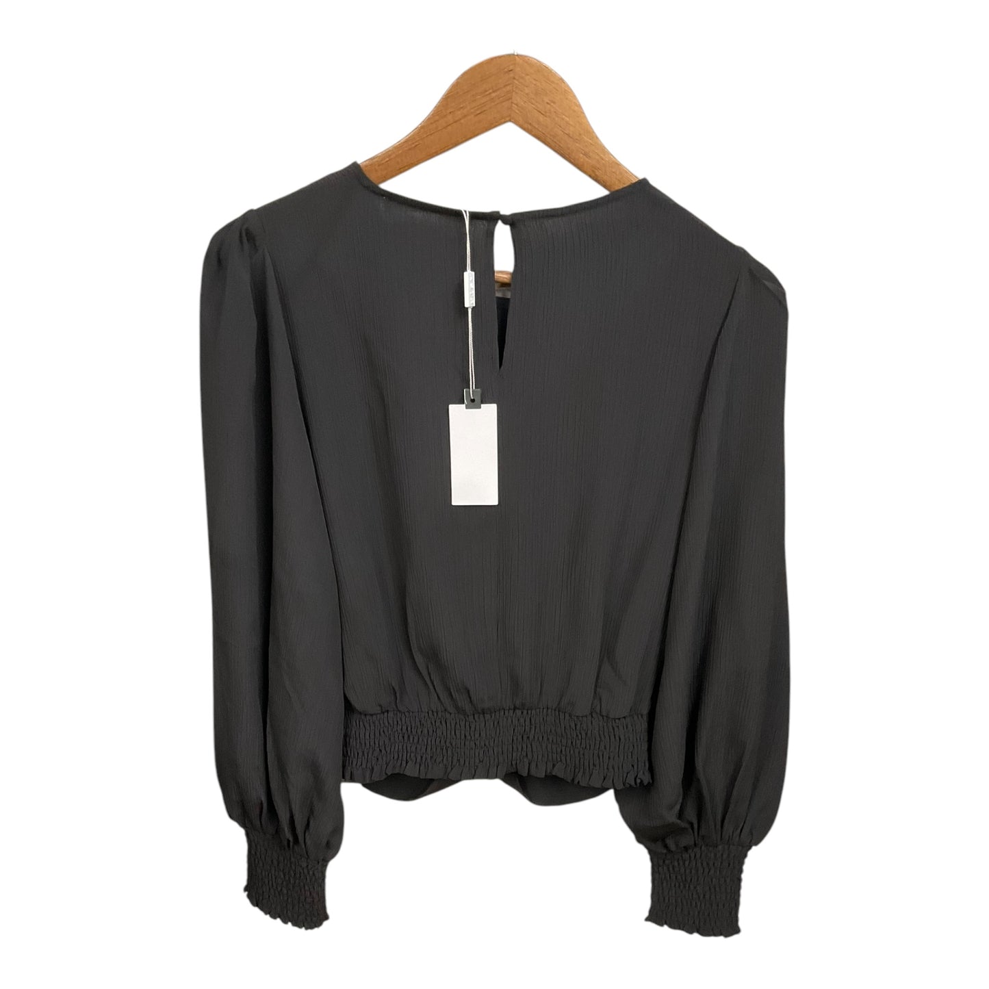 Top Long Sleeve By Astr In Black, Size: M