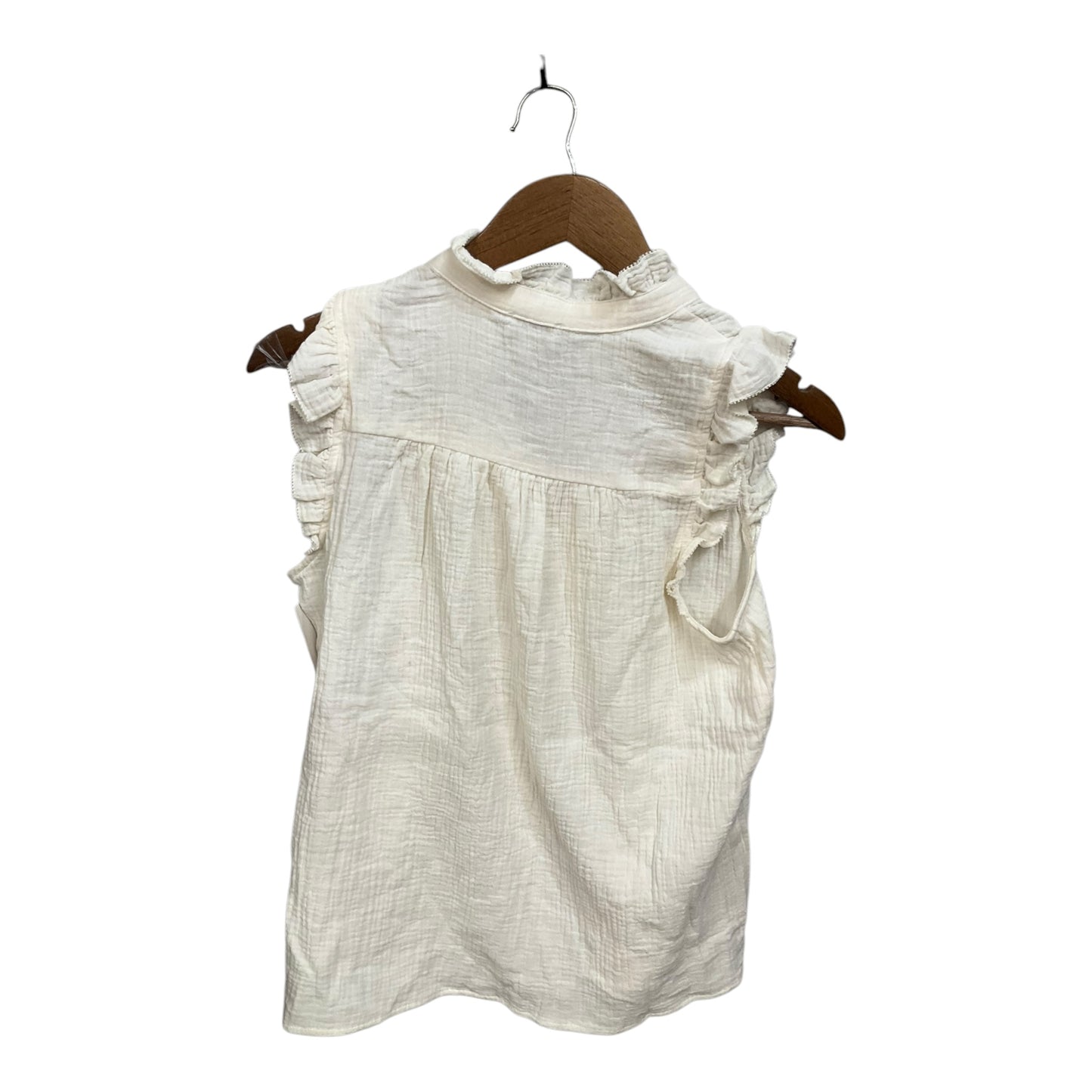 Top Sleeveless By J. Crew In Cream, Size: Xs