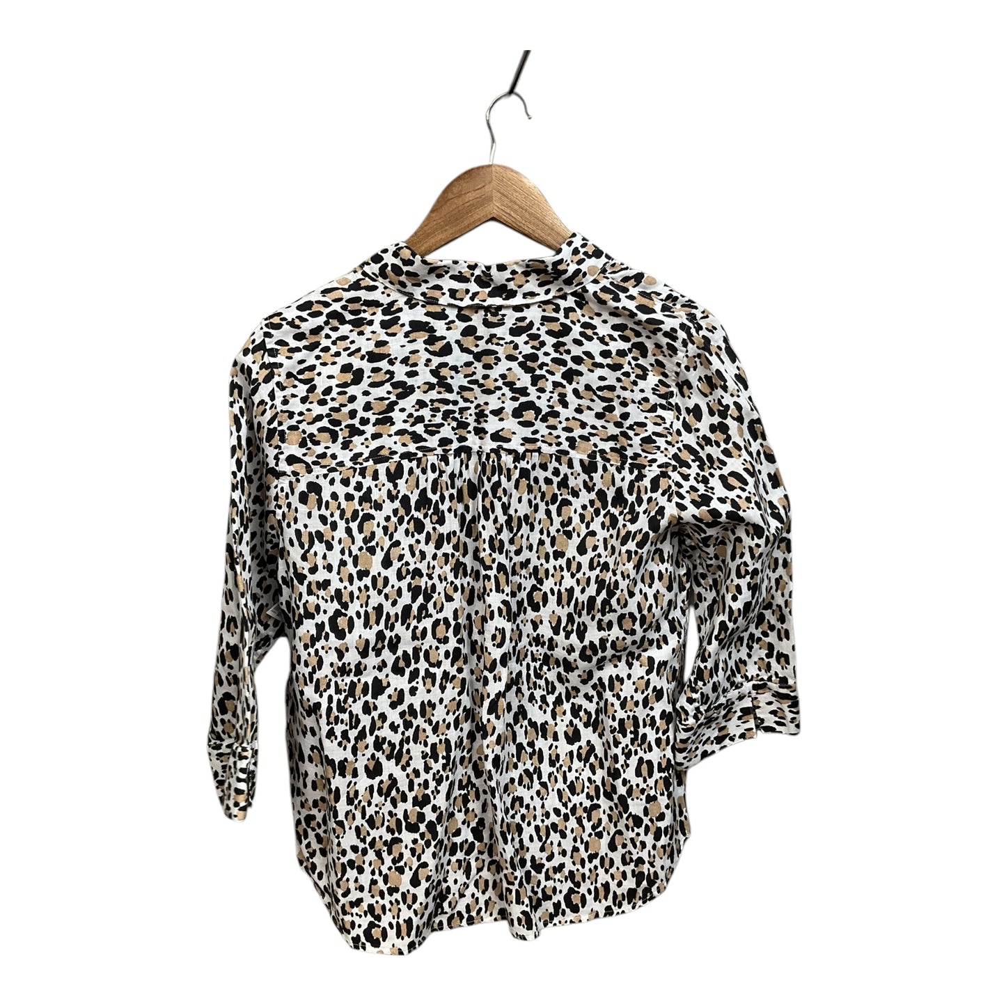 Blouse 3/4 Sleeve By Chicos In Animal Print, Size: M