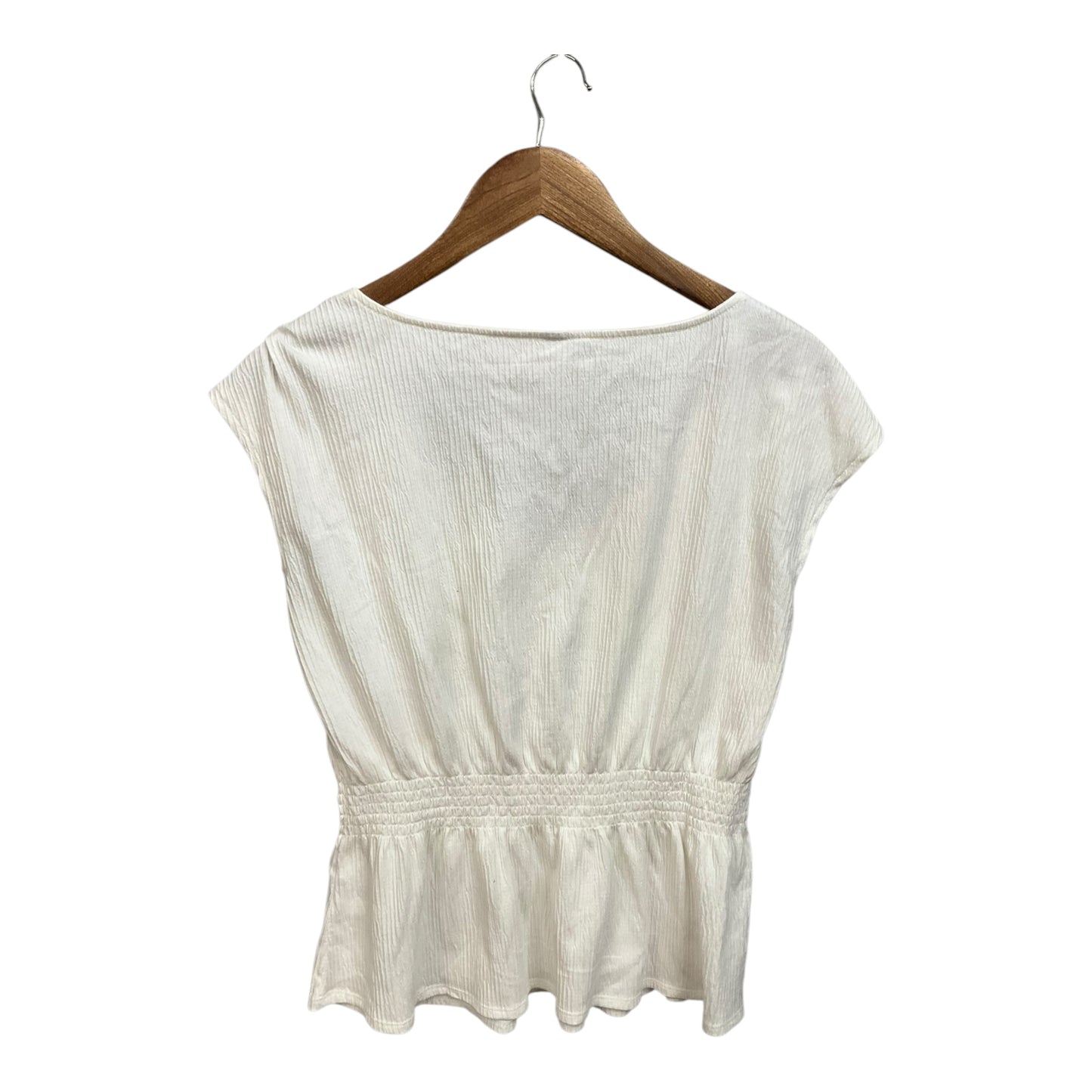 Top Short Sleeve By Old Navy In White, Size: M