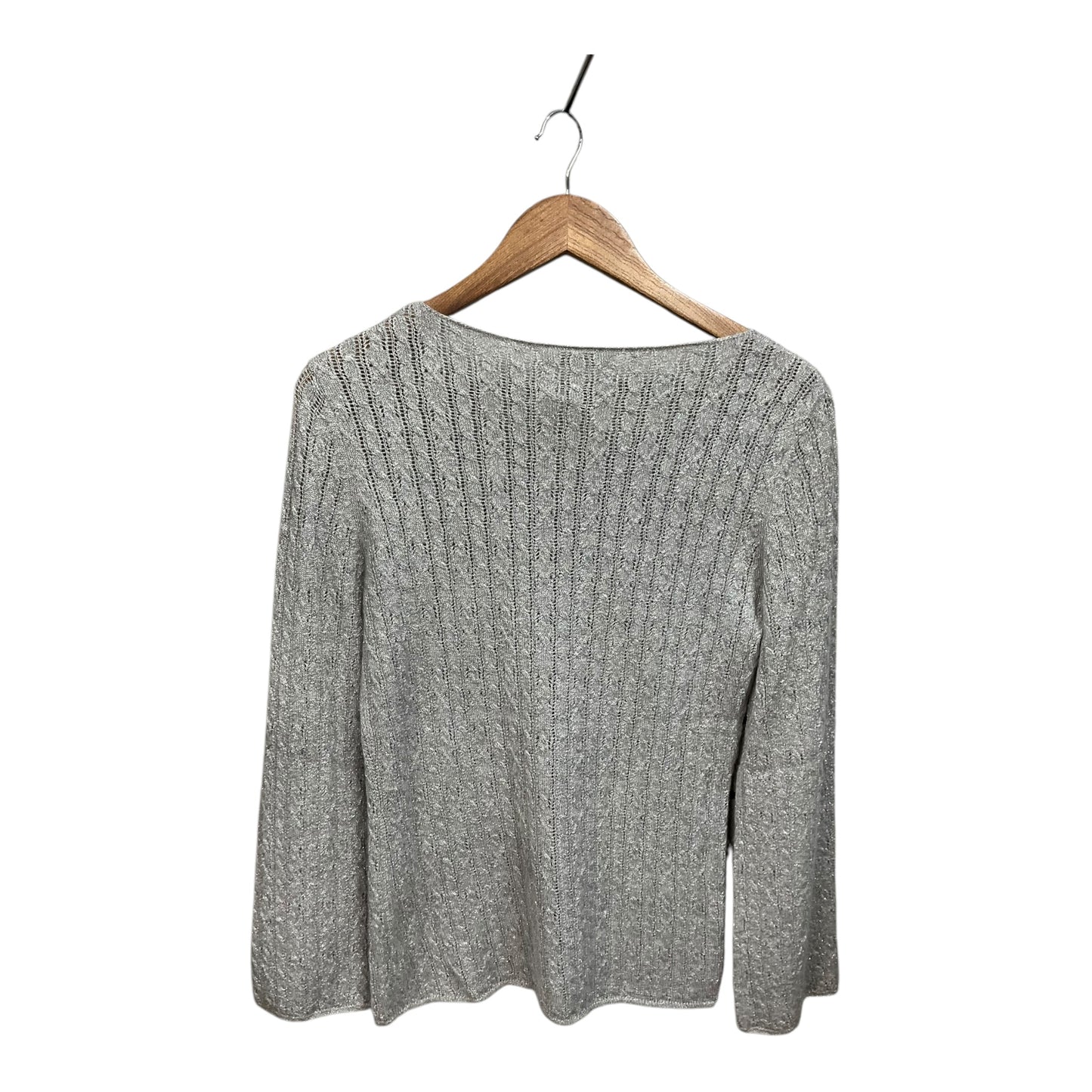 Sweater By Adrienne Vittadini In Grey, Size: S