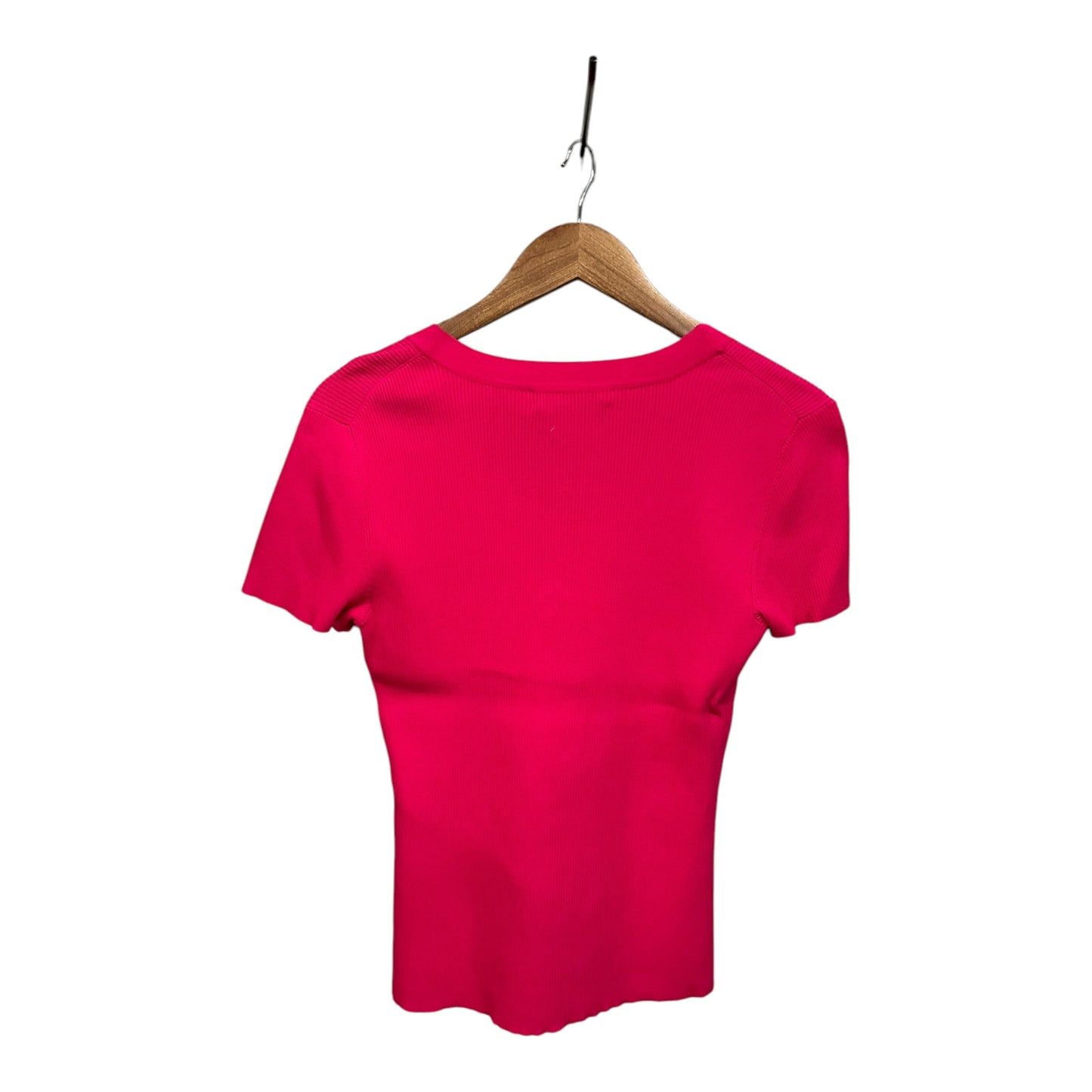 Top Short Sleeve By Cable And Gauge In Pink, Size: M