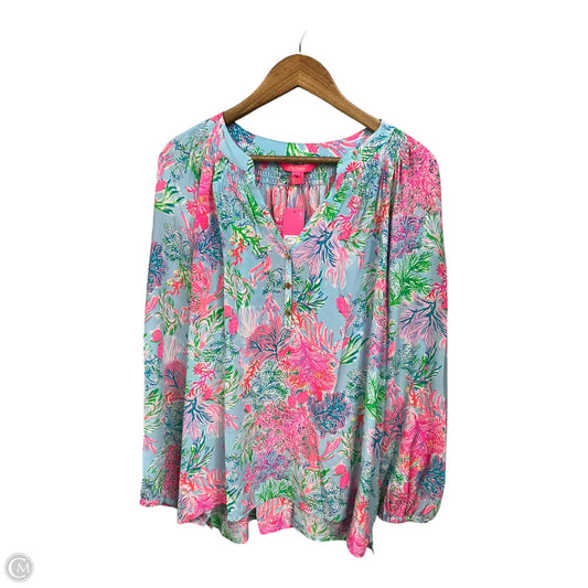 Blouse Designer By Lilly Pulitzer In Multi-colored, Size: Xxl