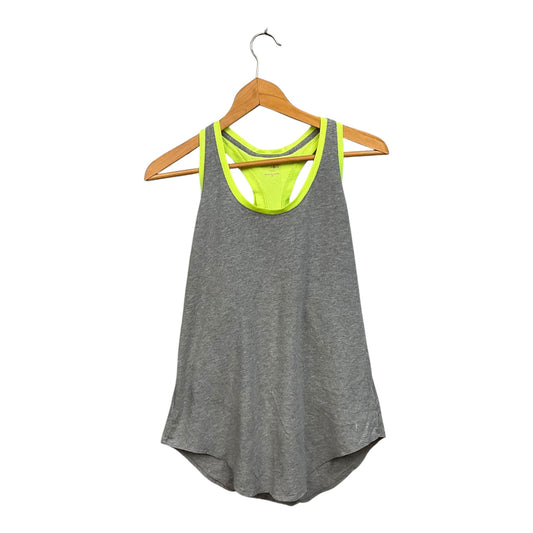 Athletic Tank Top By Danskin In Green & Grey, Size: M