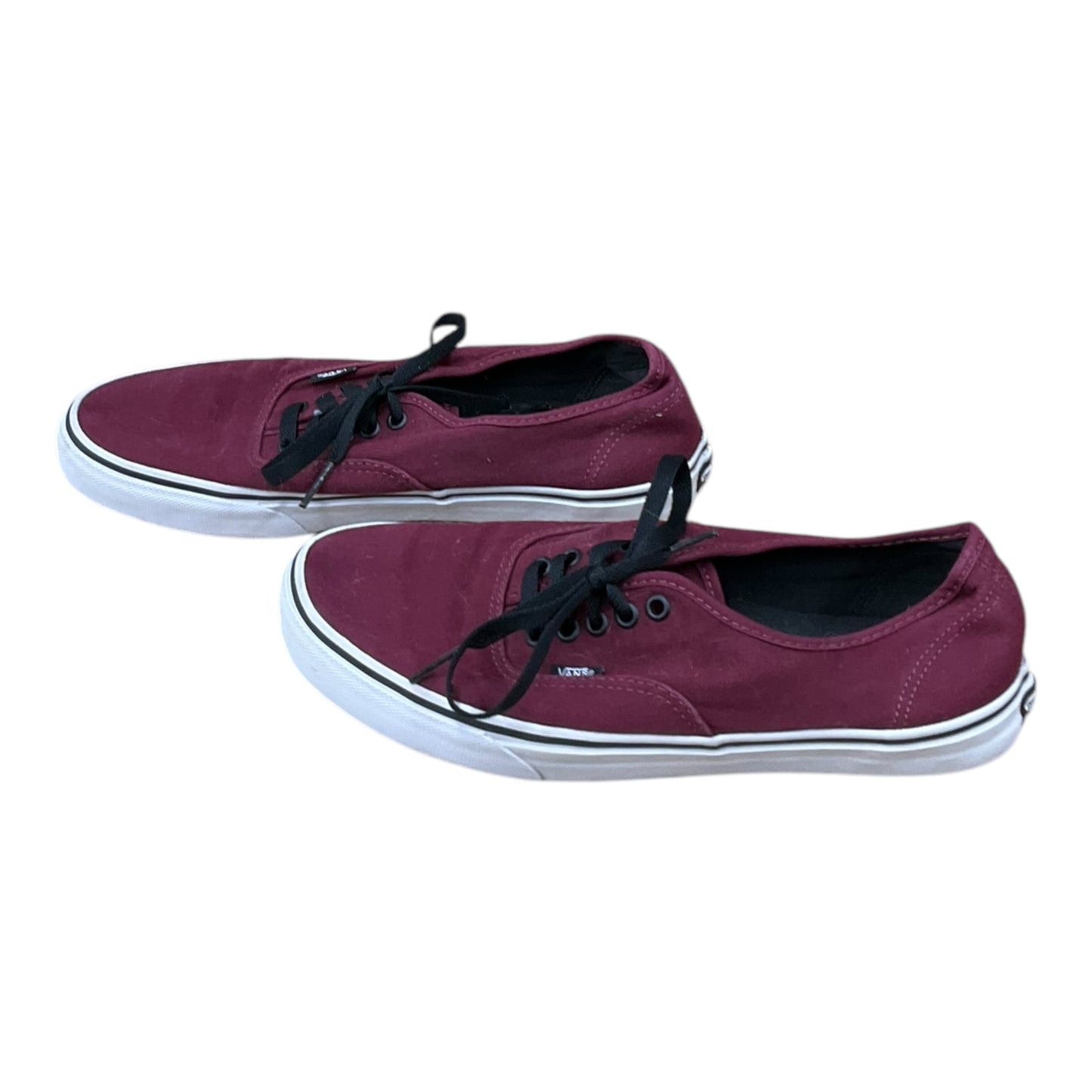 Shoes Sneakers By Vans In Maroon, Size: 10