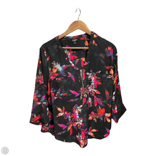 Top 3/4 Sleeve By Torrid In Floral Print, Size: L