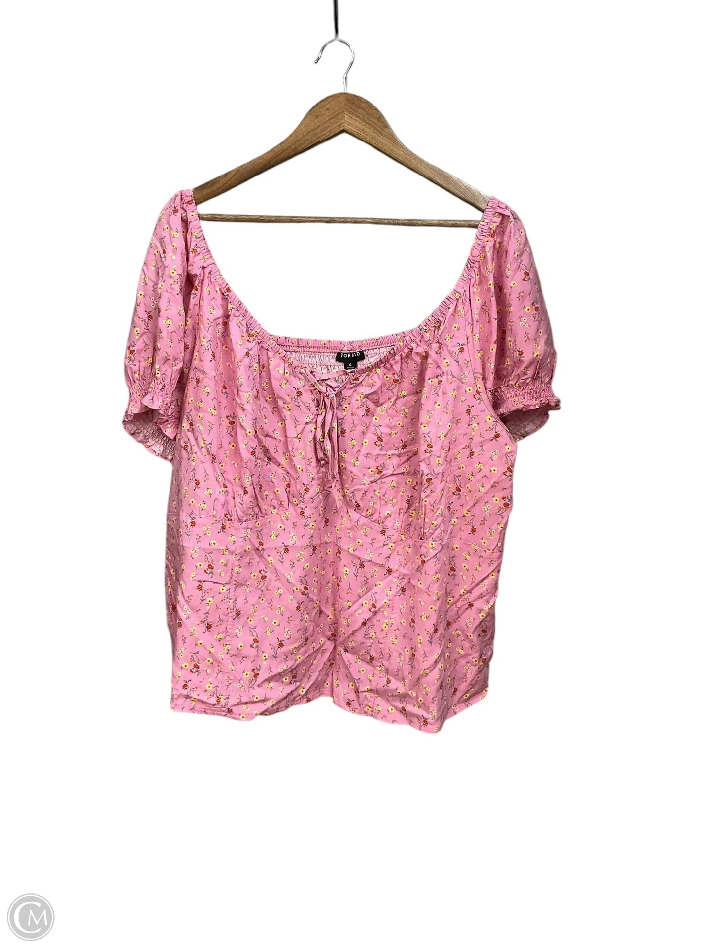 Top Short Sleeve By Torrid In Pink, Size: 4x