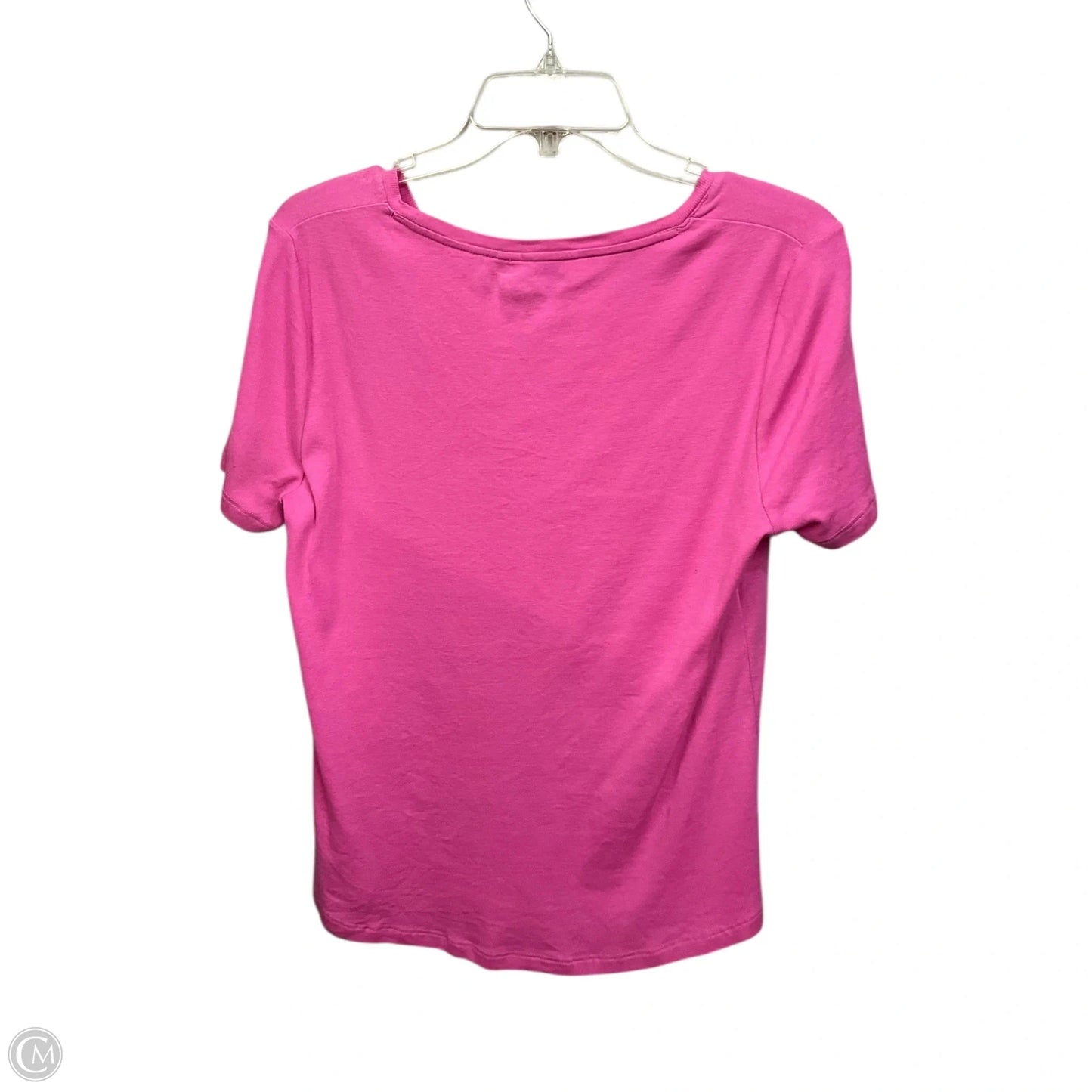 Top Short Sleeve Basic By Chicos In Pink, Size: M