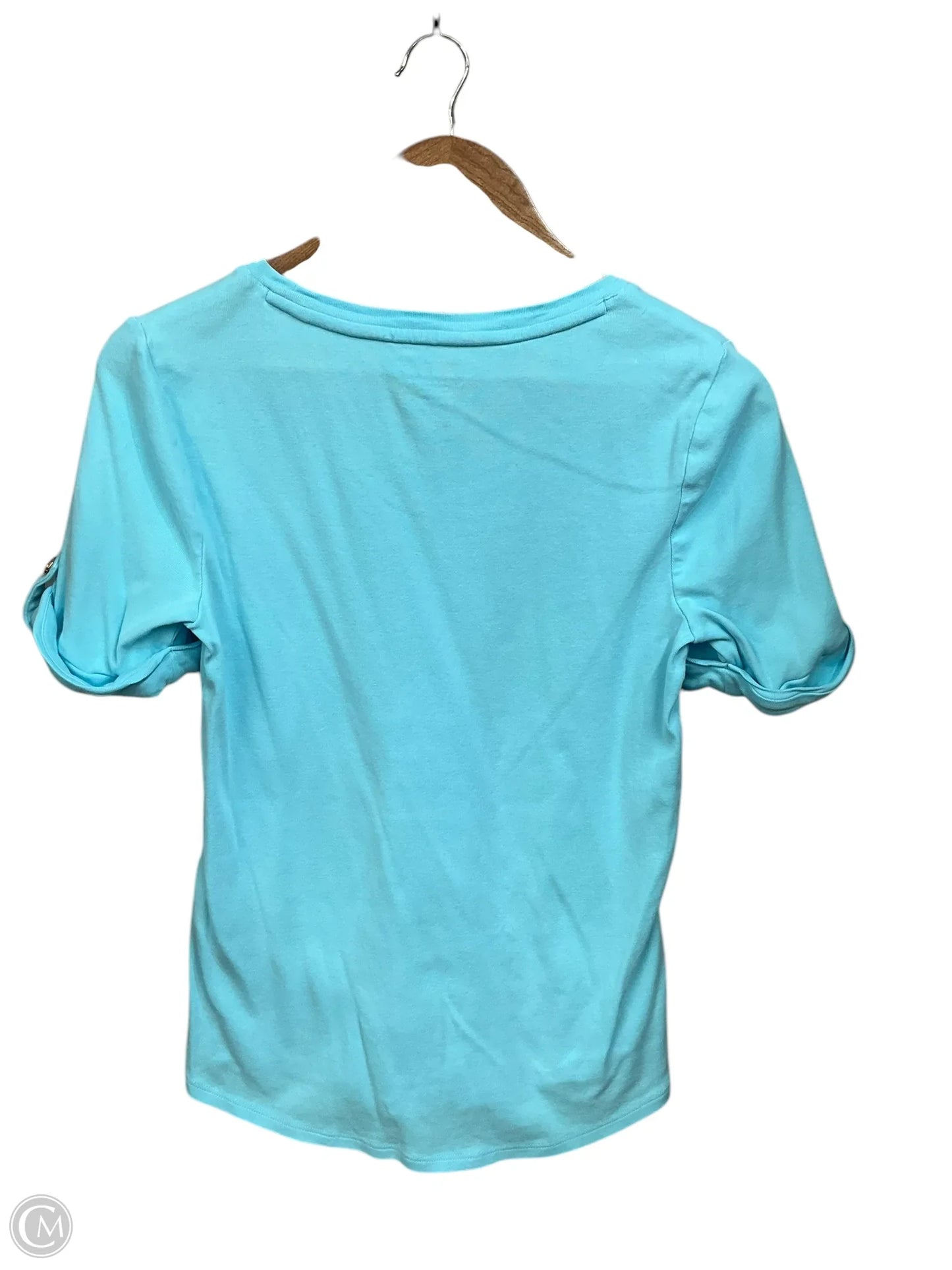 Top Short Sleeve By Chicos In Blue, Size: S