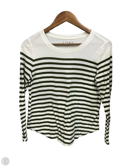 Top Long Sleeve By Loft In Striped Pattern, Size: S