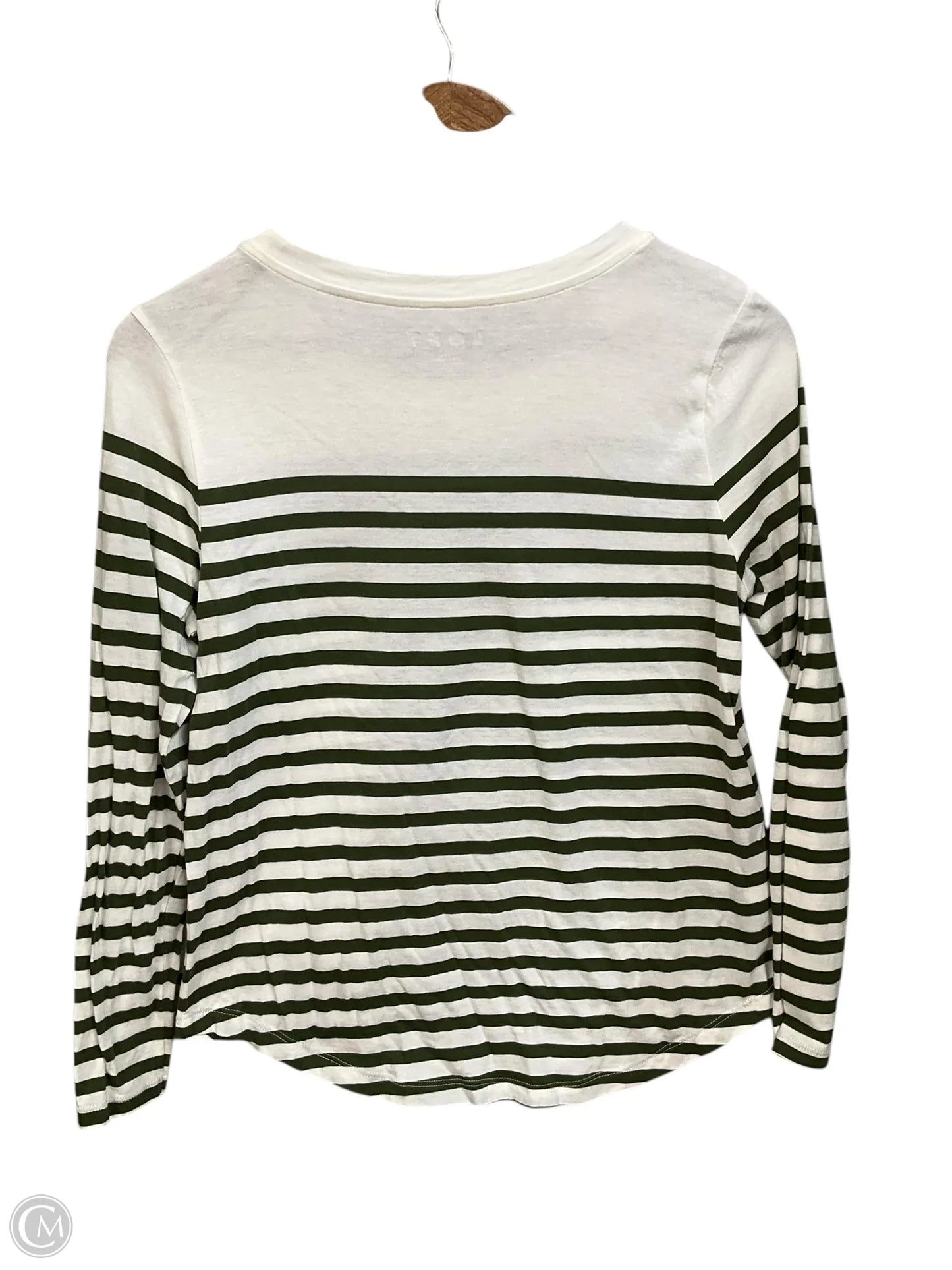 Top Long Sleeve By Loft In Striped Pattern, Size: S