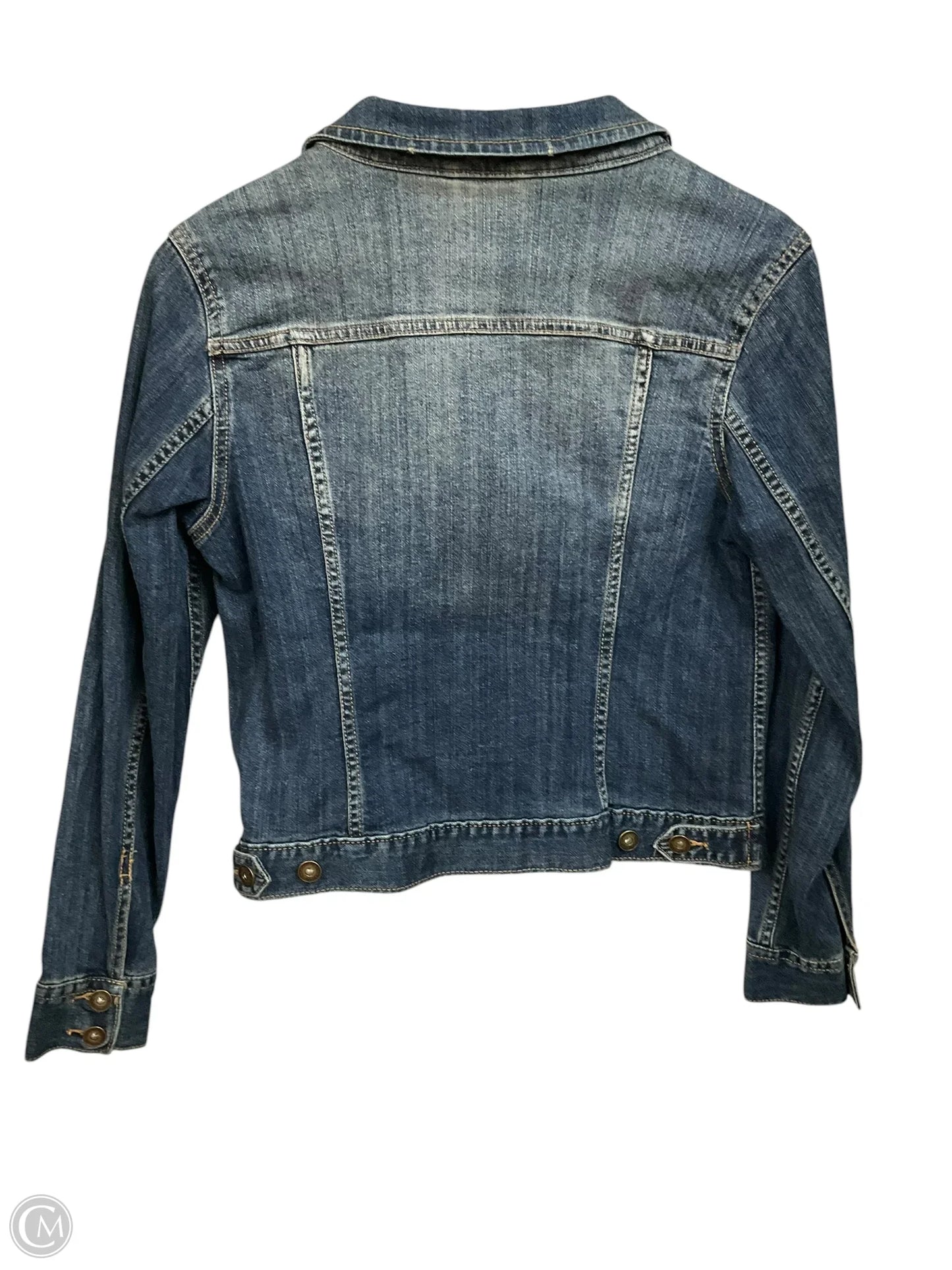 Jacket Denim By Liz Claiborne In Blue Denim, Size: S