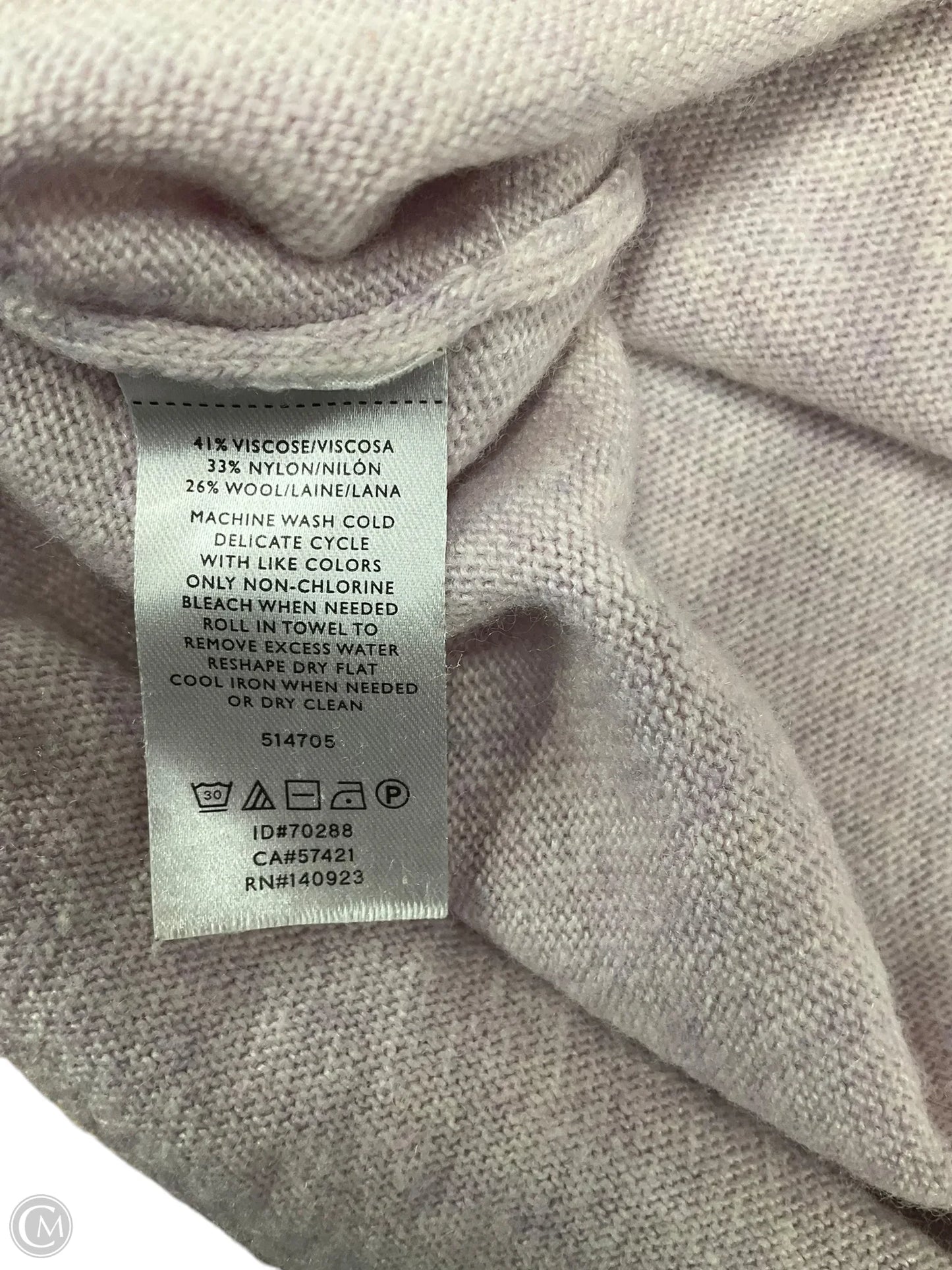 Top Long Sleeve By Loft In Purple, Size: S