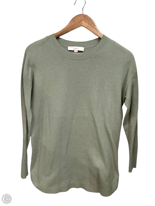 Top Long Sleeve By Loft In Green, Size: Xs