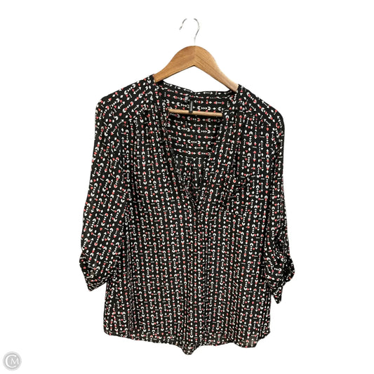 Top Long Sleeve By Maurices In Multi-colored, Size: L