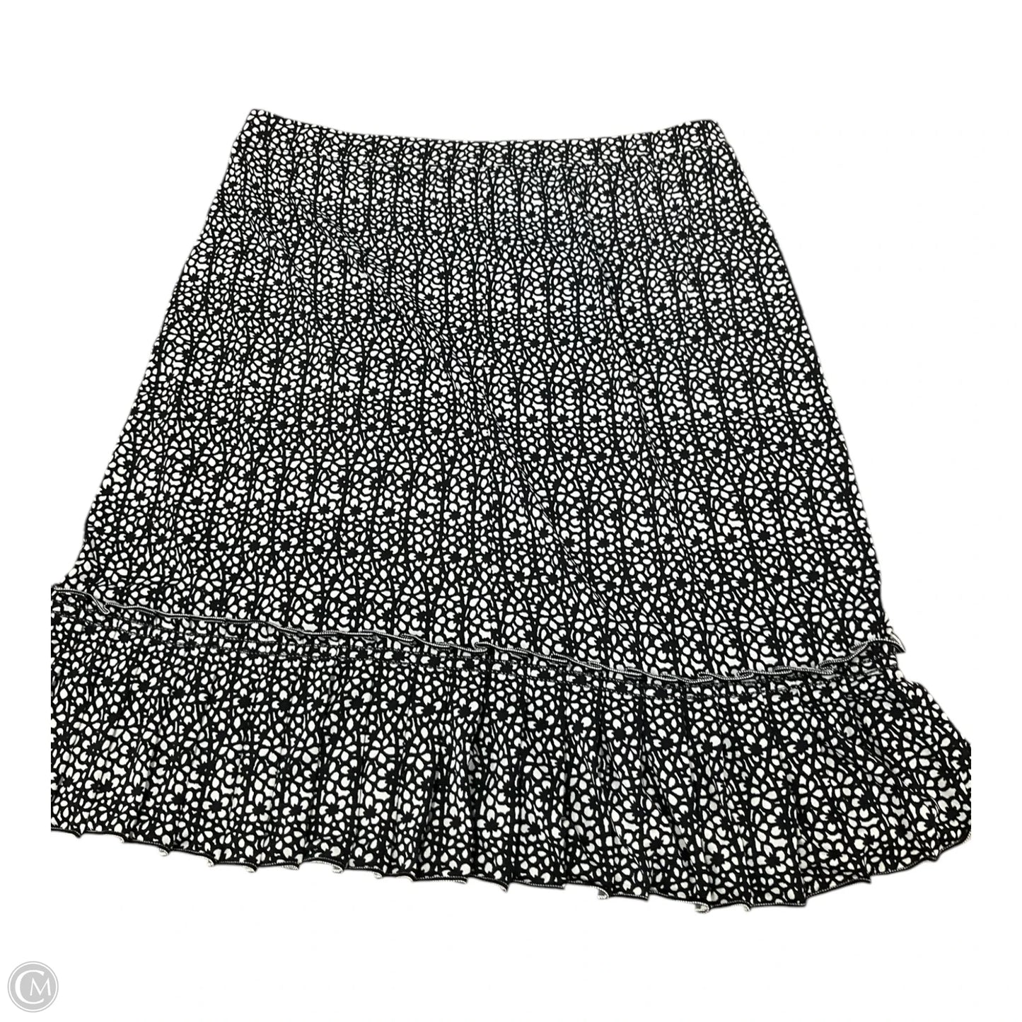 Skirt Mini & Short By Max Studio In Black & White, Size: M