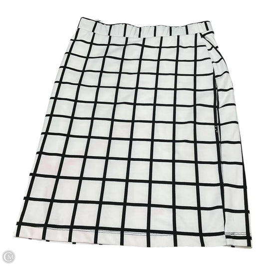 Skirt Mini & Short By Jules & Leopold In Blue & White, Size: M