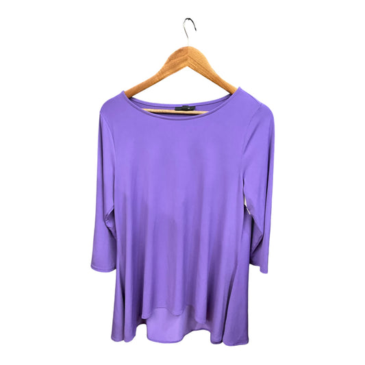 Top Long Sleeve By Alfani In Purple, Size: M