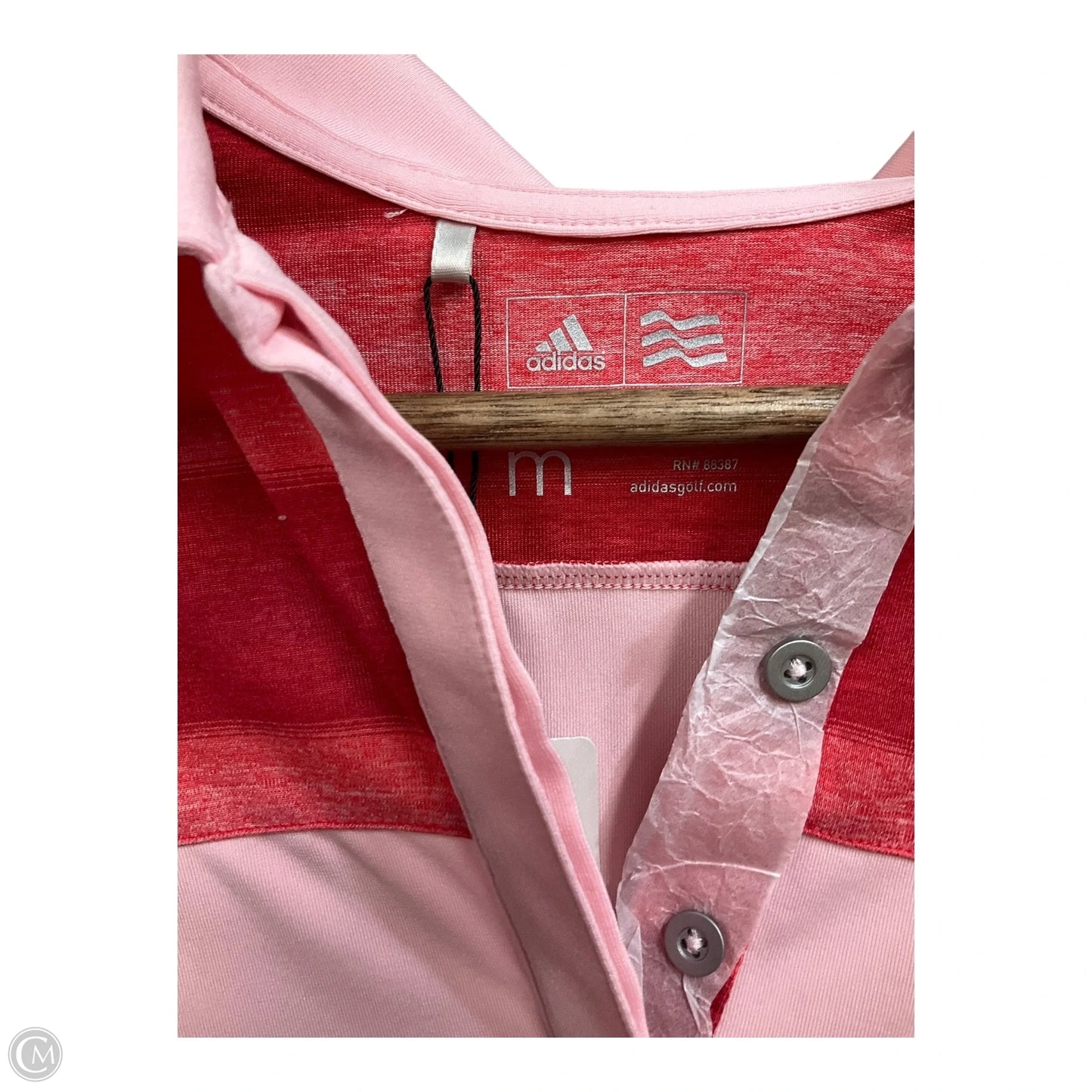 Athletic Tank Top By Adidas In Pink & Red, Size: M